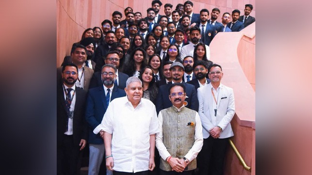 LPU Students and Alumni Meet Top Leaders During Parliament Visit.