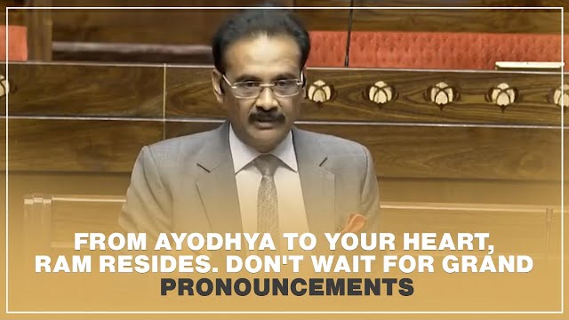 From Ayodhya to your heart, Ram resides. Don’t wait for grand pronouncements