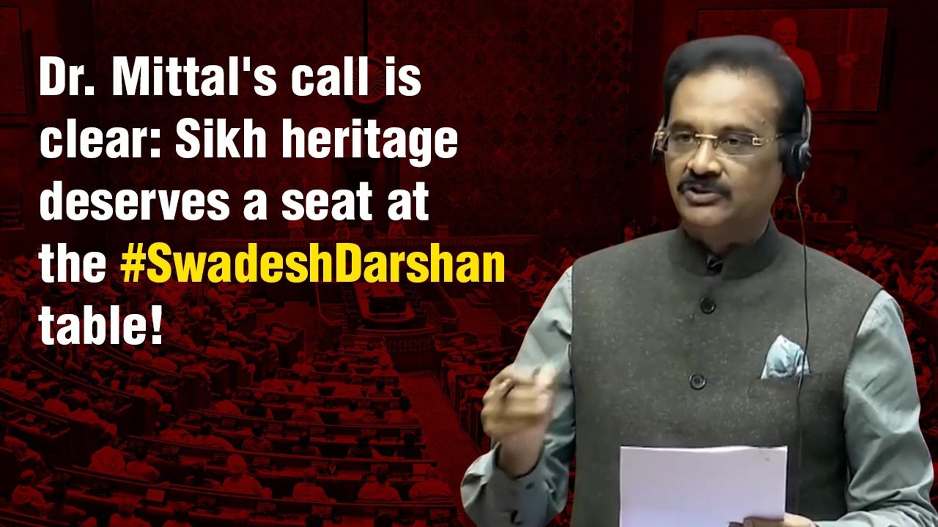 Dr. Mittal’s call is clear: Sikh heritage deserves a seat at the #SwadeshDarshan table!