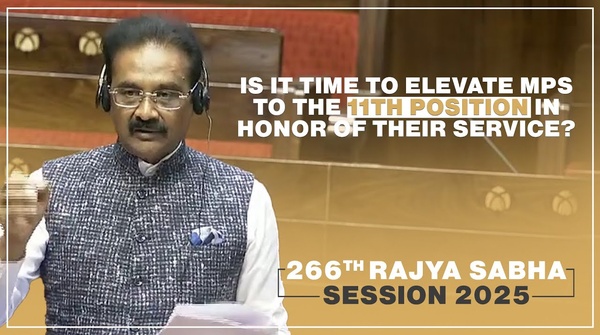 Dr. Ashok Kumar Mittal Advocated for amending the Table of Precedence to grant MP’s a higher rank.