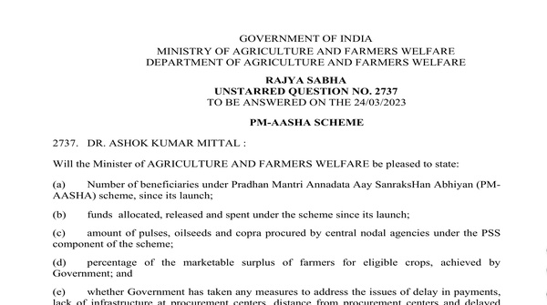 Rajya Sabha Unstarred Question No. 2737 | 24-03-2023