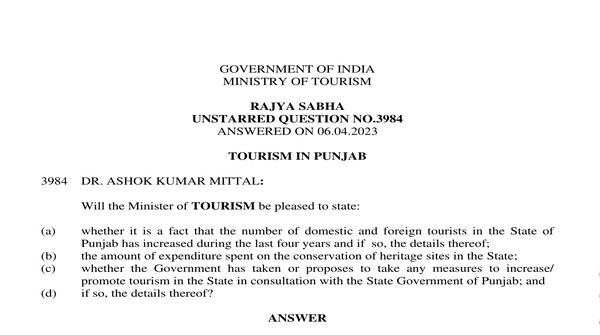 Rajya Sabha Unstarred Question No. 3984 | 06-04-2023