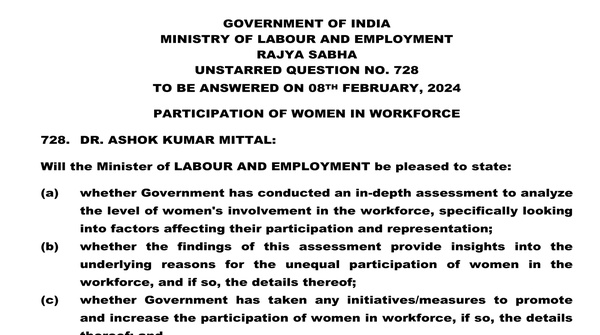 Rajya Sabha starred Question No. 728 | 08-02-2024