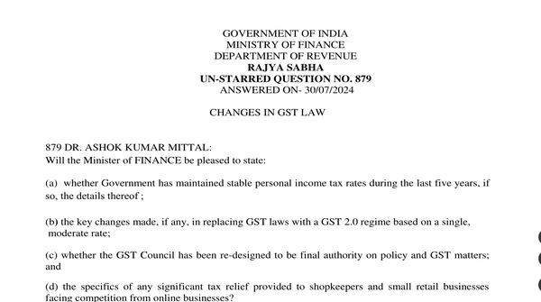 Rajya Sabha Unstarred Question No.879 | 30-07-2024