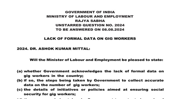 Rajya Sabha Unstarred Question No.2024 | 08-08-2024