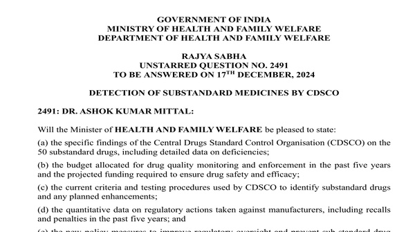 Rajya Sabha Unstarred Question No. 2491 | 17-12-2024