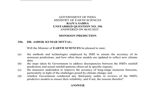 RAJYA SABHA UNSTARRED QUESTION NO. 356 | 06-02-2025