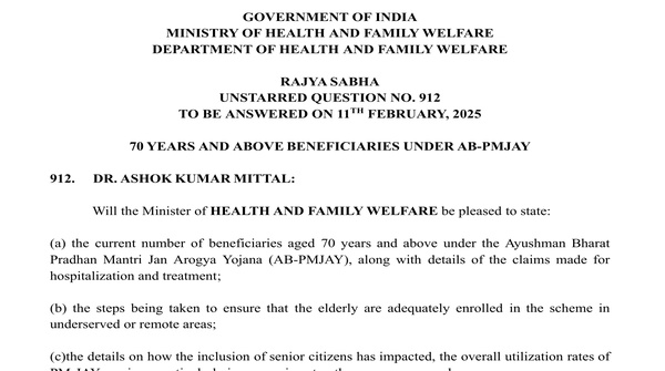 RAJYA SABHA UNSTARRED QUESTION NO. 912 | 11-02-2025