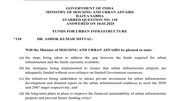 RAJYA SABHA UNSTARRED QUESTION NO. 110 | 10-03-2025