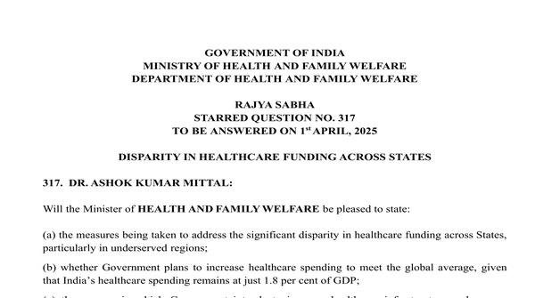 RAJYA SABHA STARRED QUESTION NO. 317 | 01-04-2025
