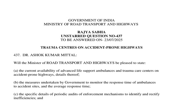 RAJYA SABHA UNSTARRED QUESTION NO. 437 | 23-07-2025