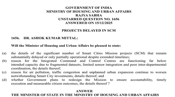 RAJYA SABHA UNSTARRED QUESTION NO. 1656 | 15-12-2025